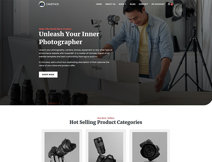 Cam Stak — eCommerce Website